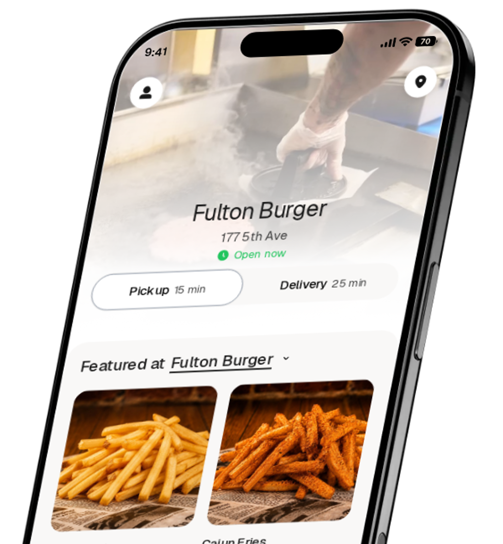 Fulton Burger app preview