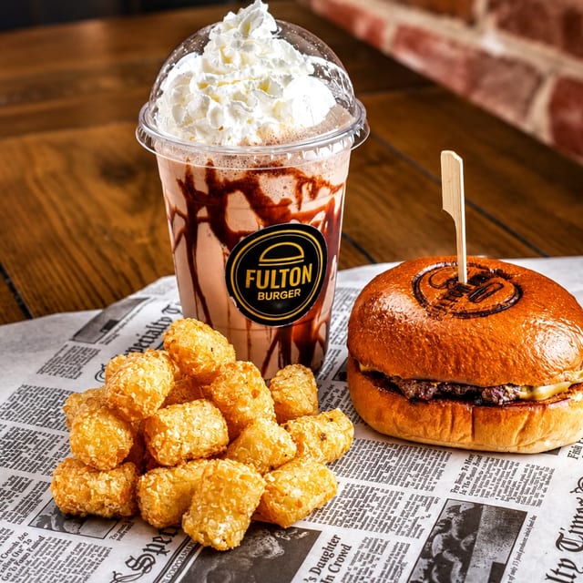 Kids Burger & Fries & Shake Bundle.